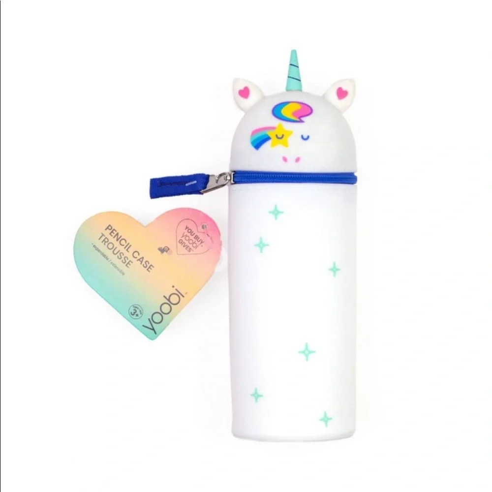 Yoobi Unicorn Standing Pencil Case